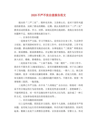 2024不严不实自查报告范文 