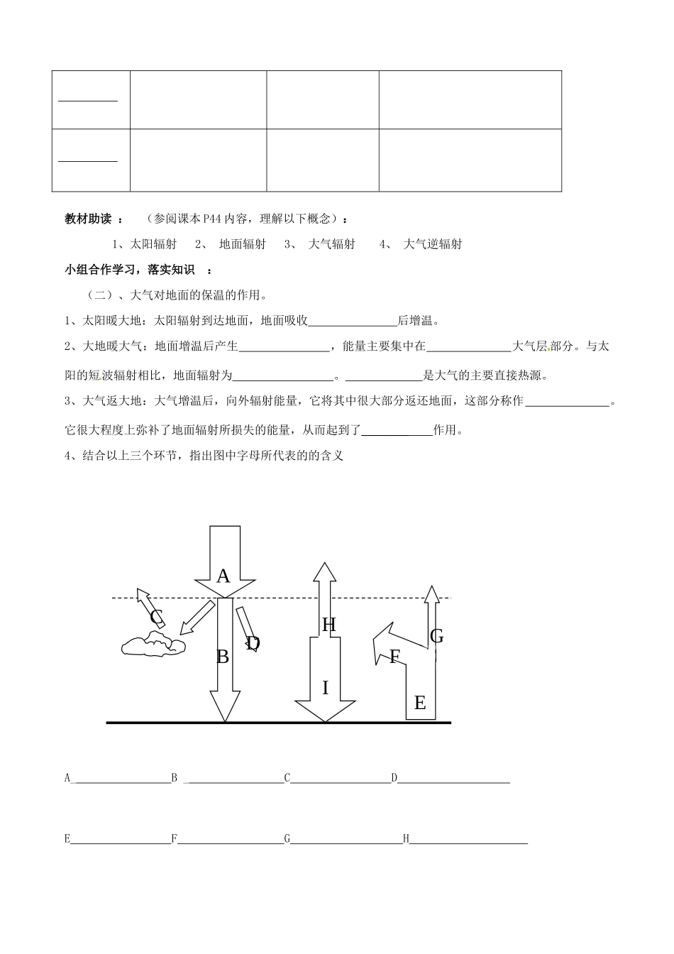 黑龙江省友谊县红兴隆管理局第一高级中学高中地理 2.3 大气环境导学案 新人教版必修1_第2页