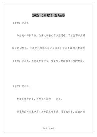 2024《赤壁》观后感_2