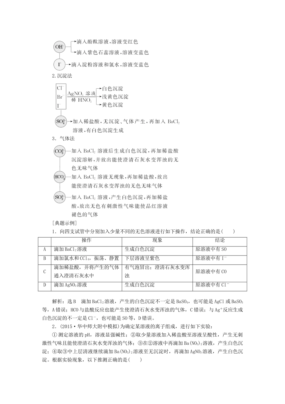 贵州省遵义市高考化学一轮复习 第十一章“四大题型”揭密高考热点导学案（含解析）-人教版高三全册化学学案_第3页