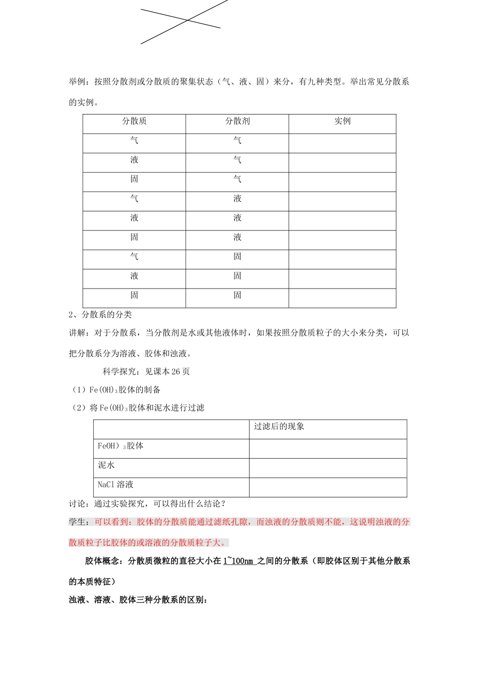 吉林省吉林市长岭县高中化学 2.1.2物质的组成、性质和分类学案 新人教版必修1_第2页