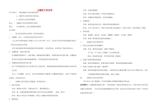 高中历史 专题三 北魏孝文帝改革学案 人民版选修1-人民版高二选修1历史学案