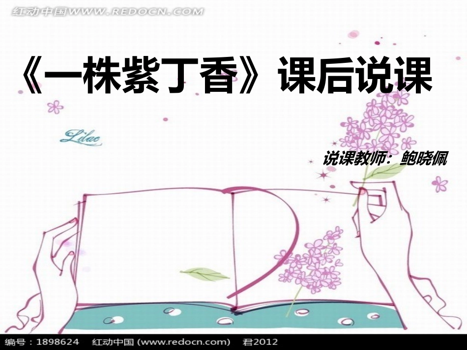 一株紫丁香课后说课_第1页