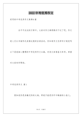 2024中考优秀作文_119