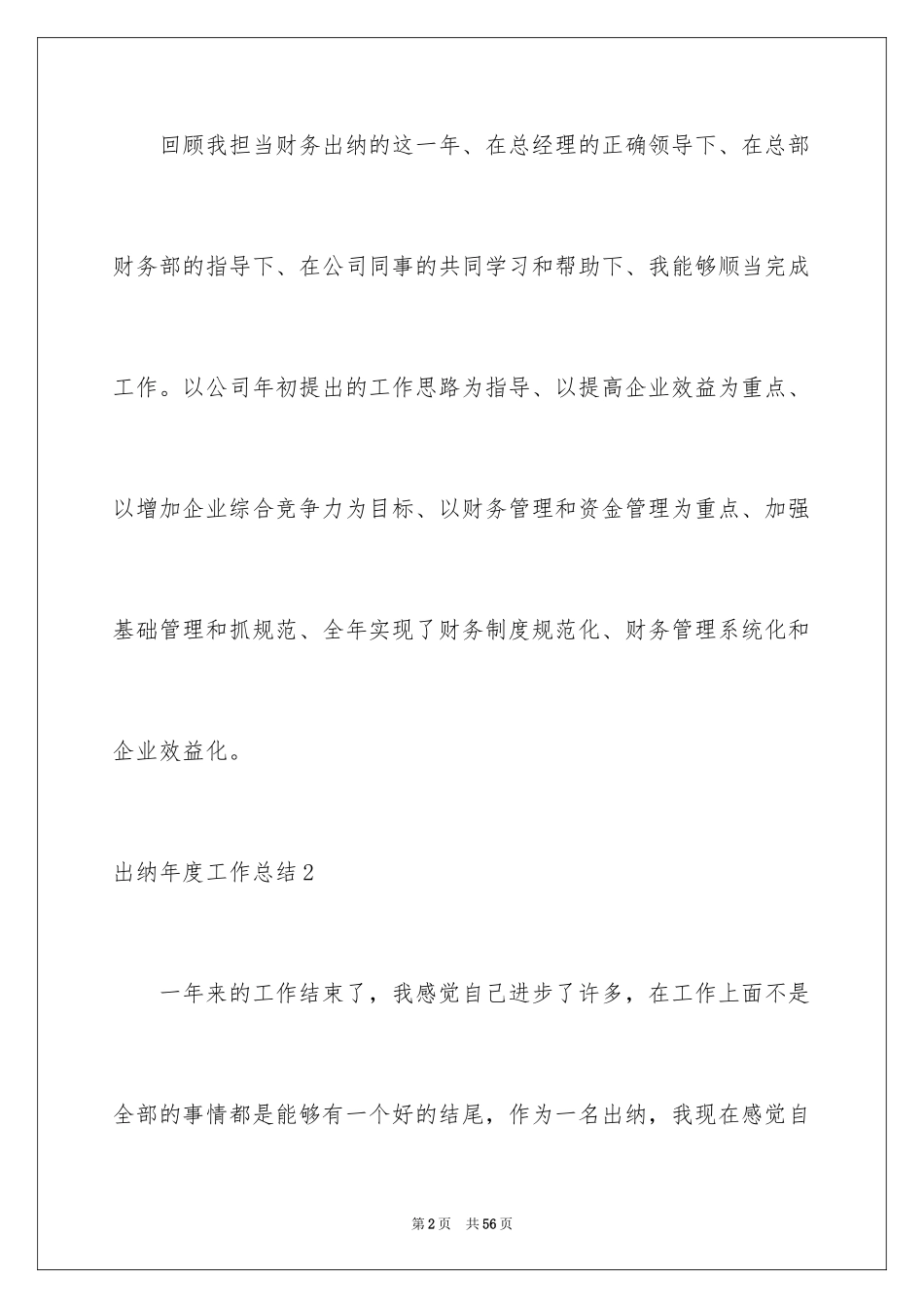 2024出纳年度工作总结_28_第2页