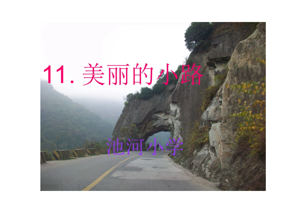 人教课标版一下美丽的小路课件_第1页