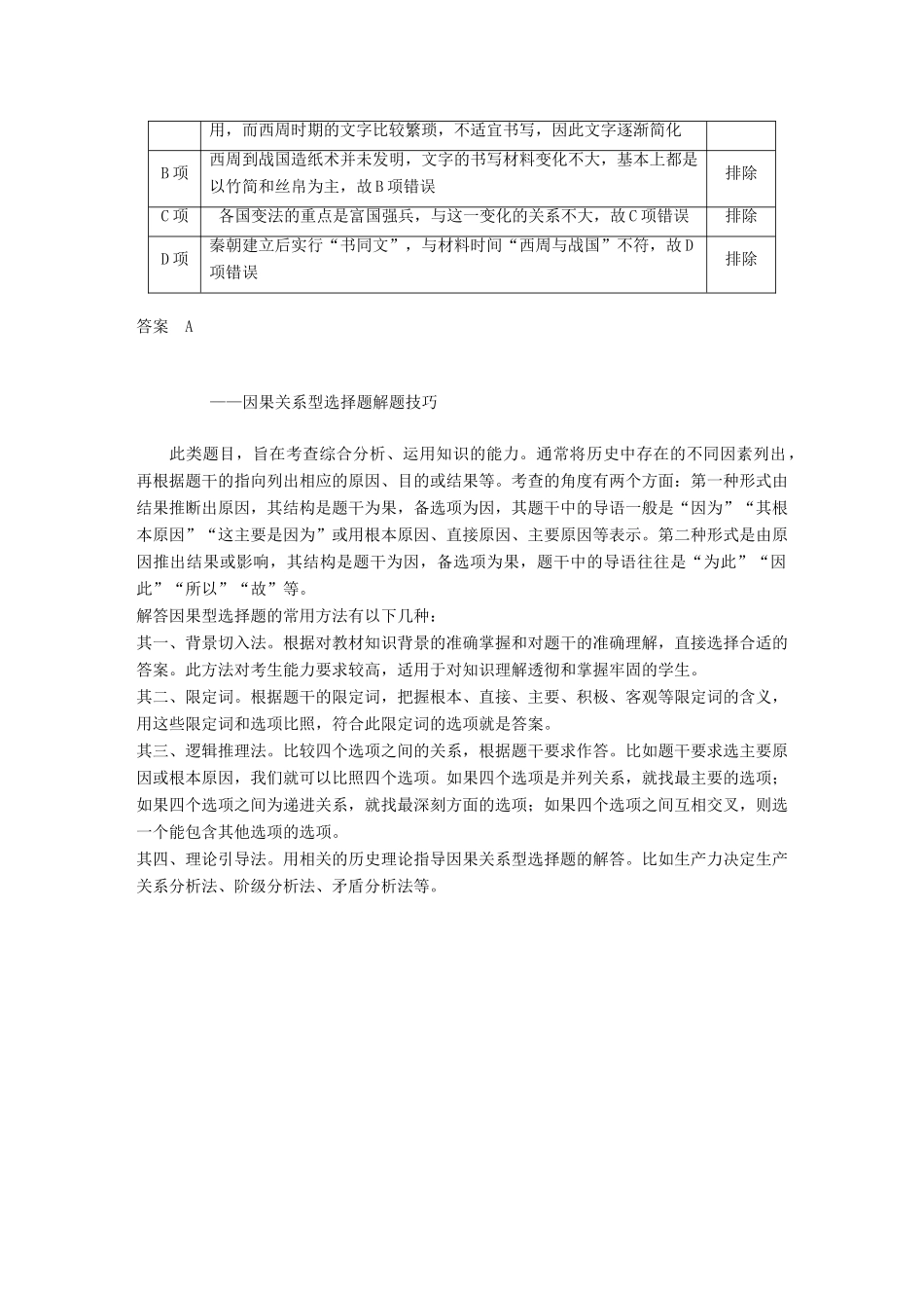 高中历史 专题二 古代中国的科学技术与文化学习总结学案 人民版必修3-人民版高一必修3历史学案_第3页