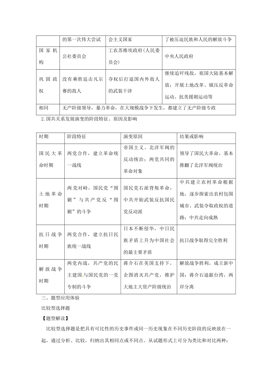 高中历史 第五单元 马克思主义的产生、发展与中国新民主主义革命单元整合 岳麓版必修1-岳麓版高一必修1历史学案_第2页