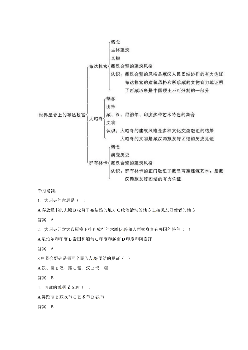 高中历史： 5.3 世界屋脊上的布达拉宫（学案）新人教版选修6_第2页