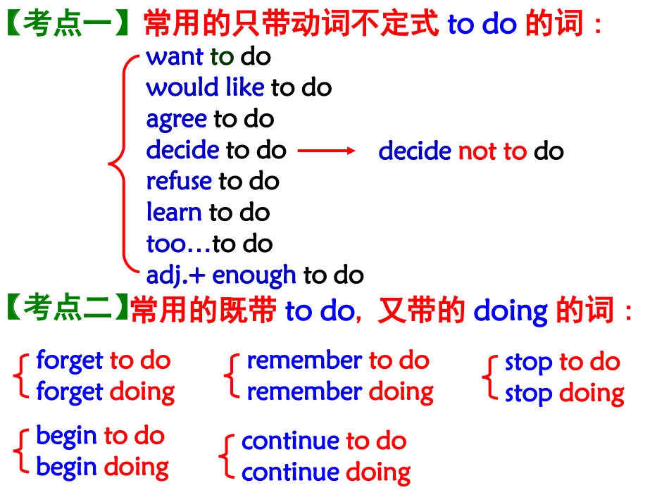 动词不定式复习2_第2页