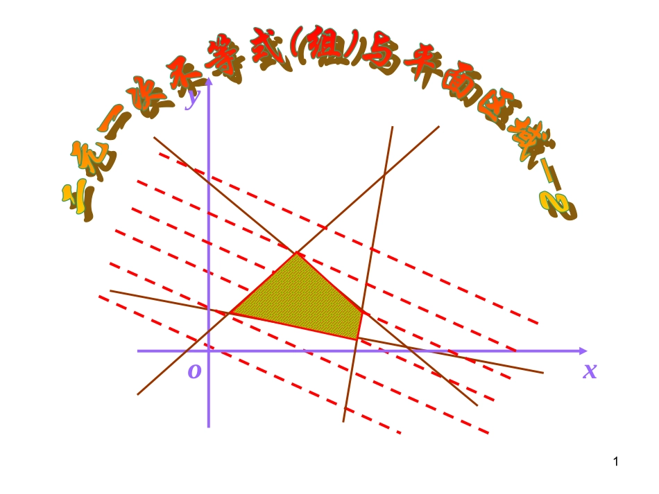 【数学】33《二元一次不等式(组)与平面区域(2)》课件（新人教A版必修5）_第1页
