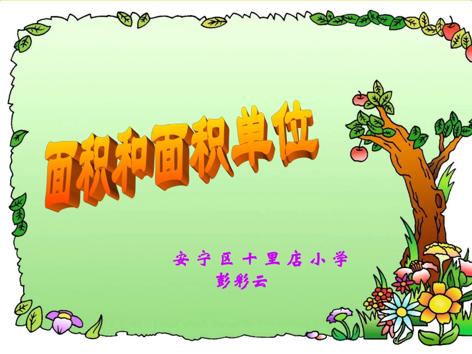 面积和面积单位（最新）123_第1页
