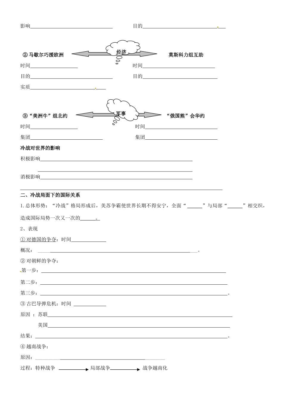 高中历史 专题九 第一二节导学案 人民版必修1-人民版高一必修1历史学案_第2页