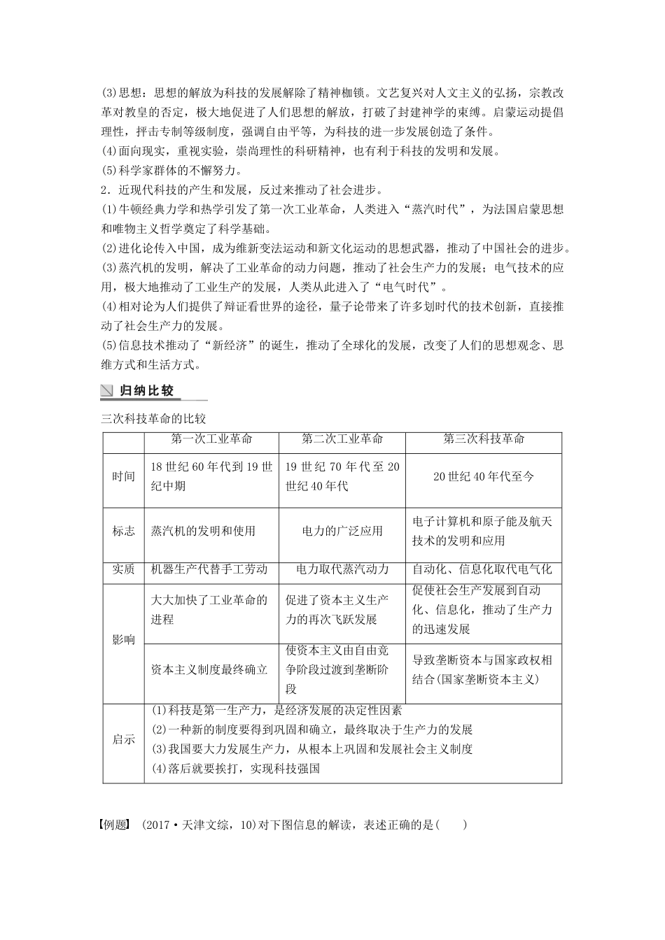 高中历史 第七单元 近代世界科学技术的发展学习总结学案 北师大版必修3-北师大版高一必修3历史学案_第2页