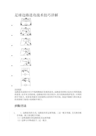 足球边路进攻战术技巧详解