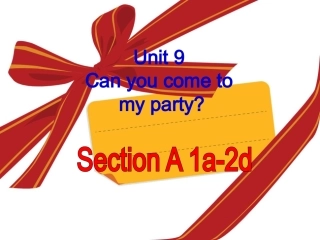 八上第9单元SectionA-1