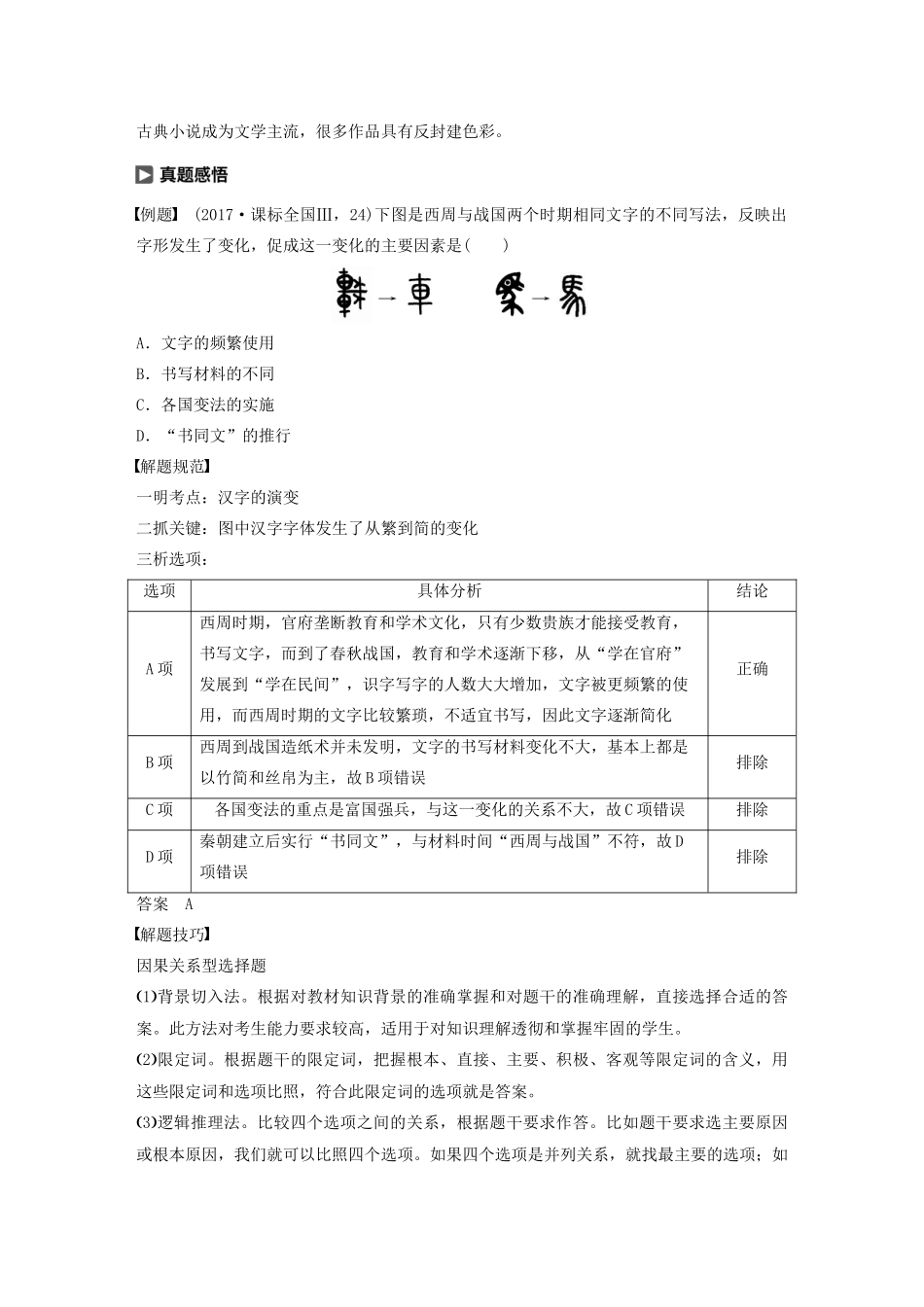 高中历史 专题二 古代中国的科学技术与文化专题学习总结学案（含解析）人民版必修3-人民版高二必修3历史学案_第2页