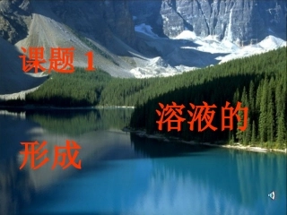 溶液的形成课件(1)