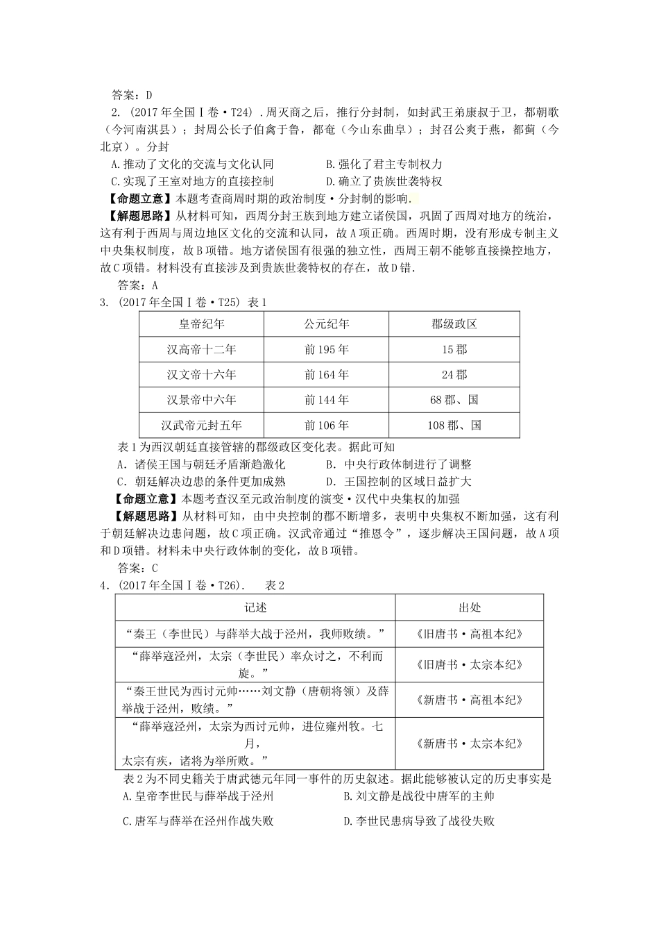 湖南省永州市高考历史二轮复习 第1课时 中国古代政治制度学案-人教版高三全册历史学案_第2页