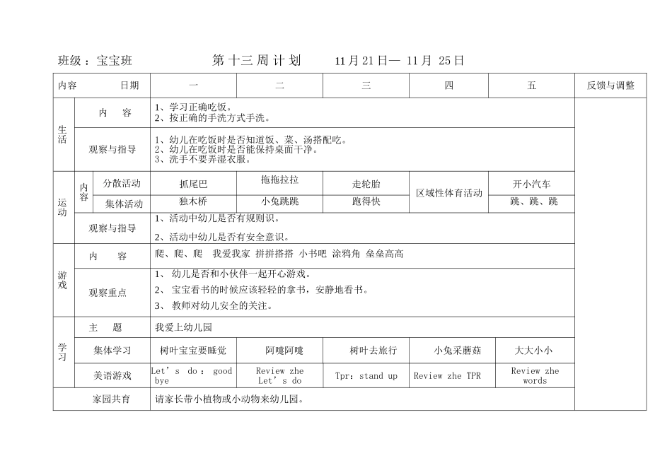 新第十三周计划_第1页