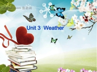 四年级英语PEPunit3weather