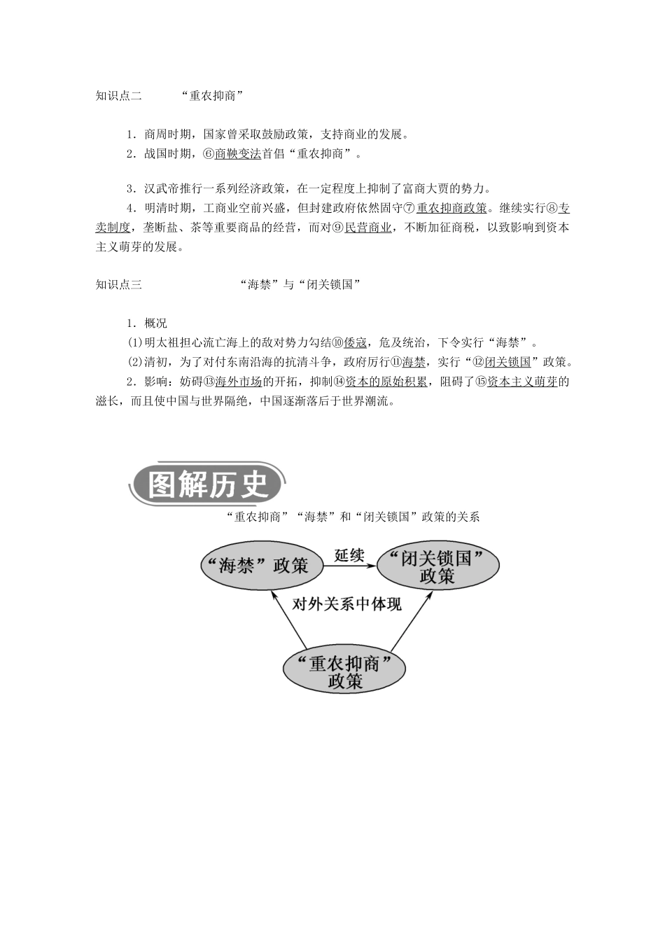 高中历史 第一单元 古代中国经济的基本结构与特点 第4课 古代的经济政策学案（含解析）新人教版必修2-新人教版高一必修2历史学案_第3页