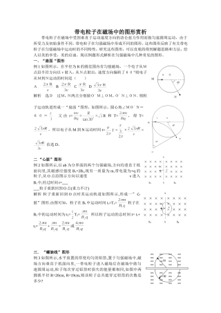 带电粒子在磁场中的图形赏析
