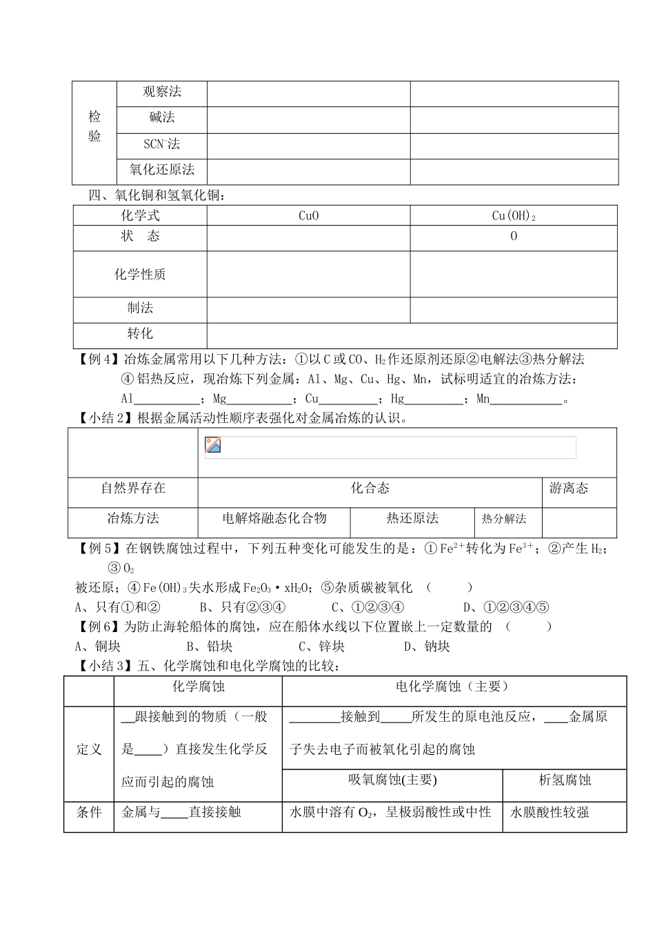 专题3.2铁、铜的获取及应用_第2页