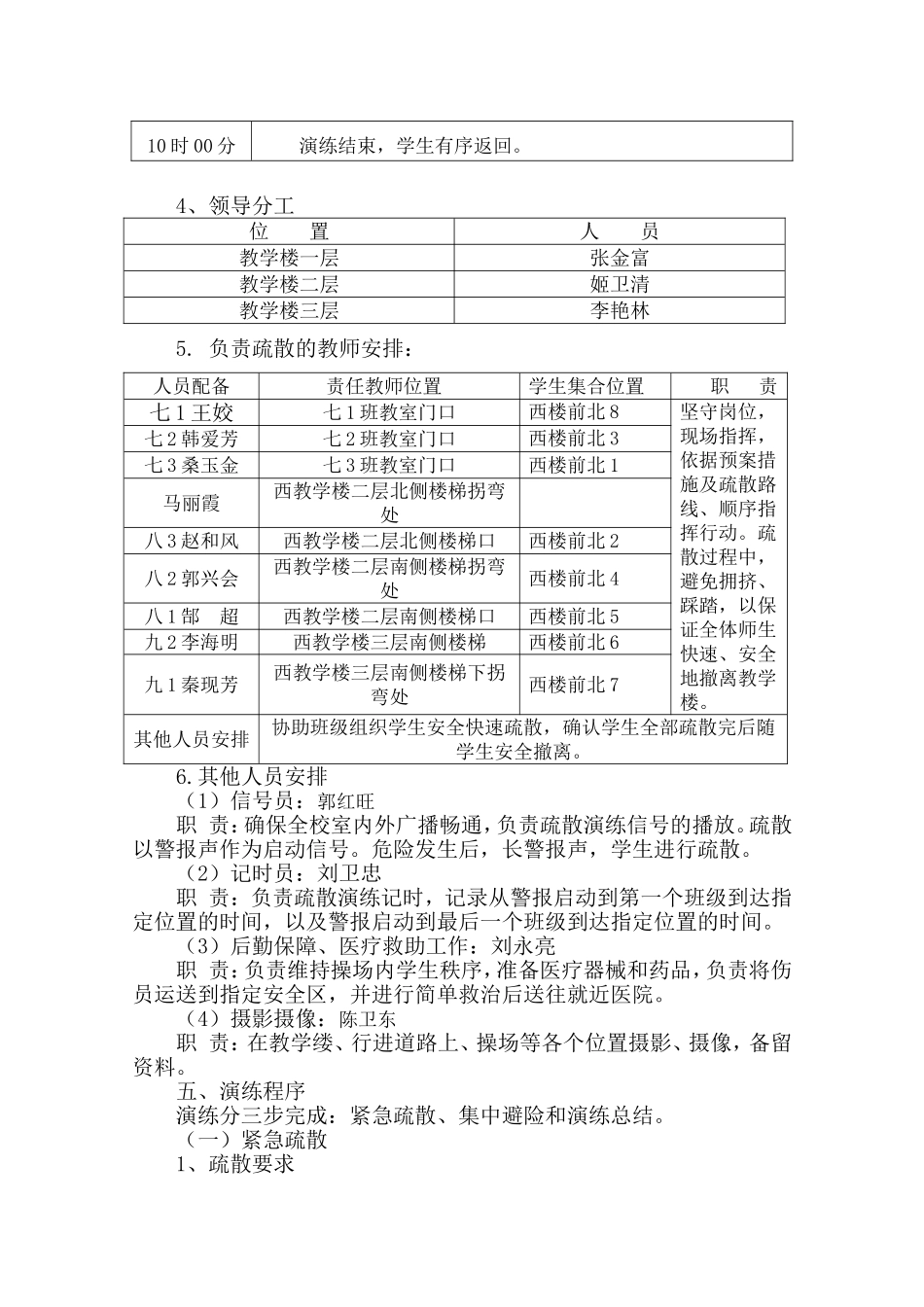 月安全疏散演练方案_第2页