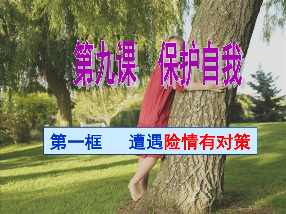 七年级上册第九课保护自我第一框遭遇险情有对策^118945_第3页