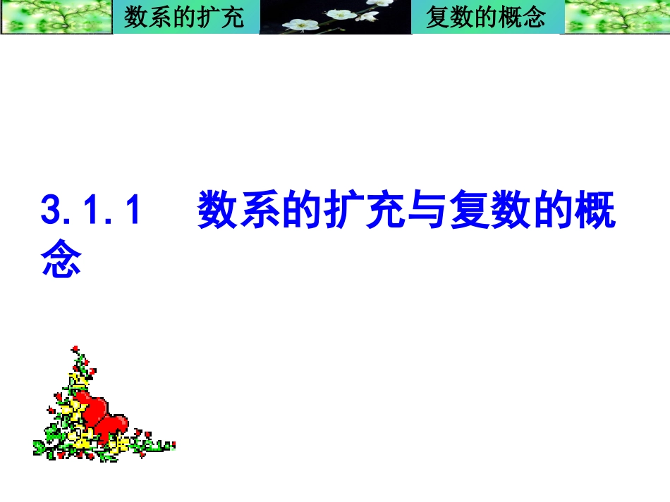 数学选修2-2课件：《311数系的扩充与复数的概念》(选修2-2)_第1页