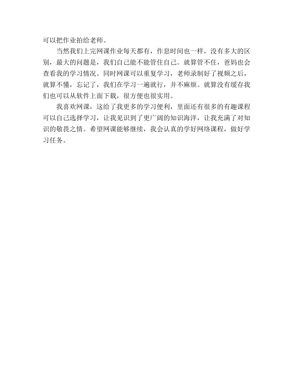 2024初中生上网课个人心得体会 _第2页