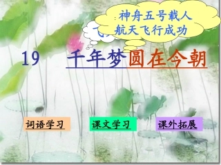 千年梦圆在今朝19课
