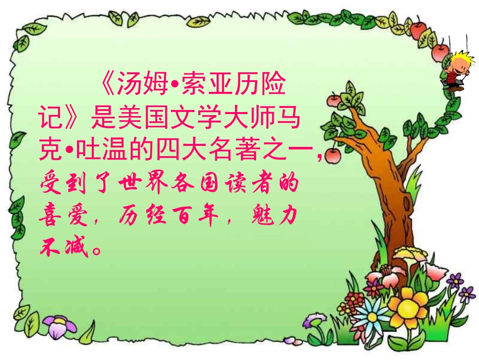 《汤姆。索亚历险记》课件_第2页