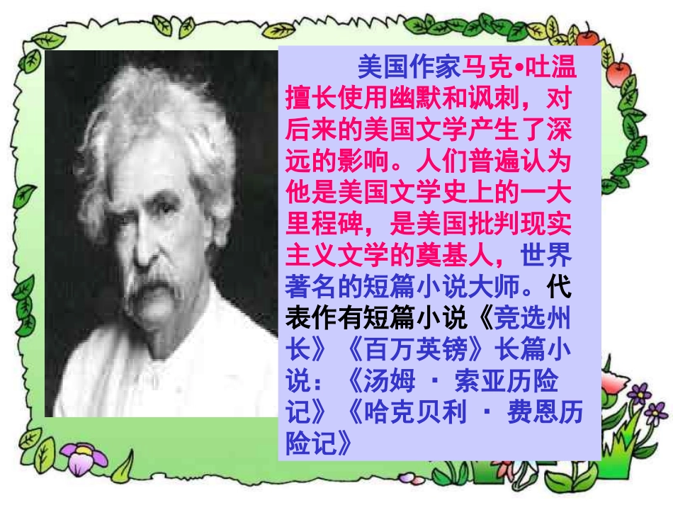 《汤姆。索亚历险记》课件_第3页