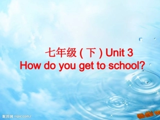 复习七年级下UNIT31