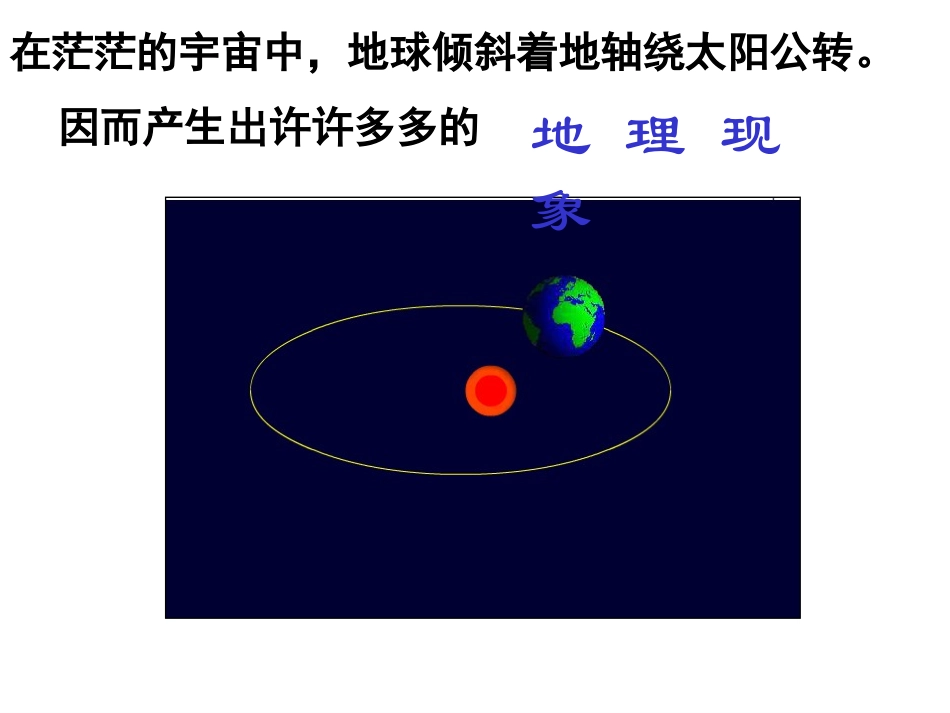 地球公转的地理意义jiangkeyong_第1页