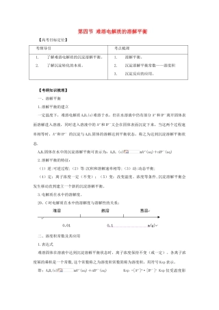 高中化学《难溶电解质的溶解平衡》学案7 新人教版选修4