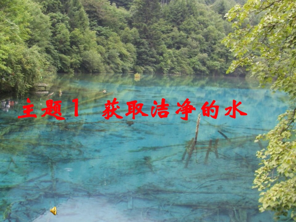 获取洁净的水_第1页