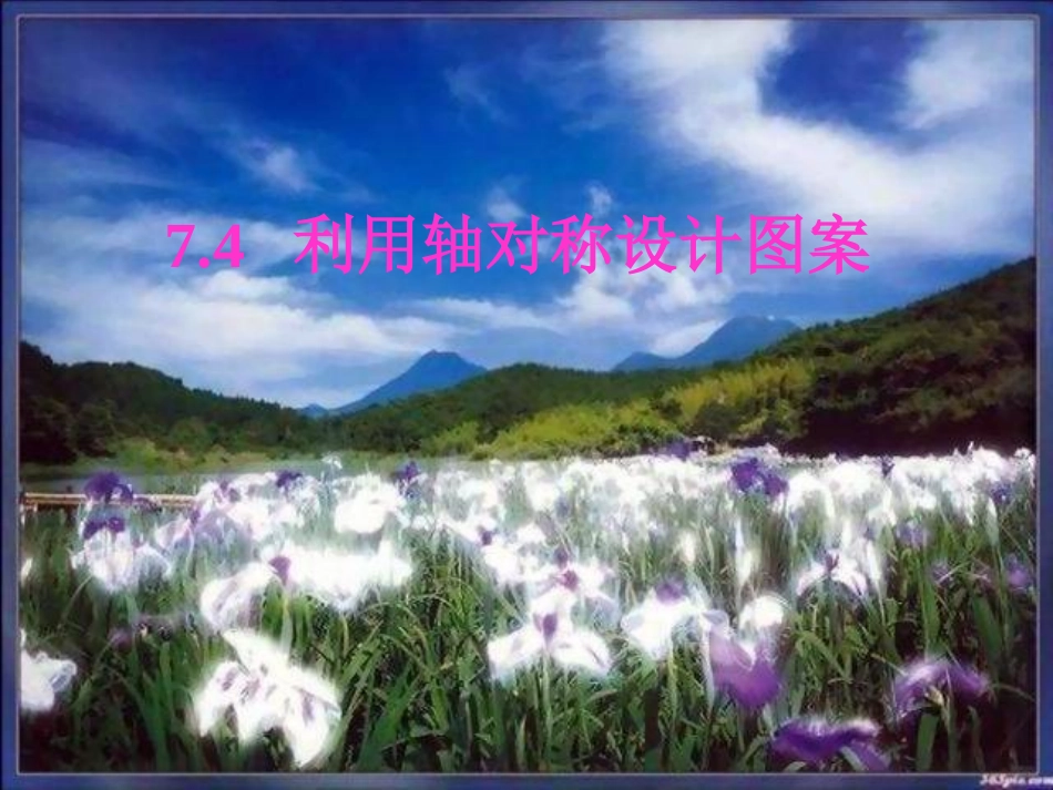 利用轴对称设计图案_第1页