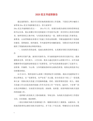 2024党支书述职报告 