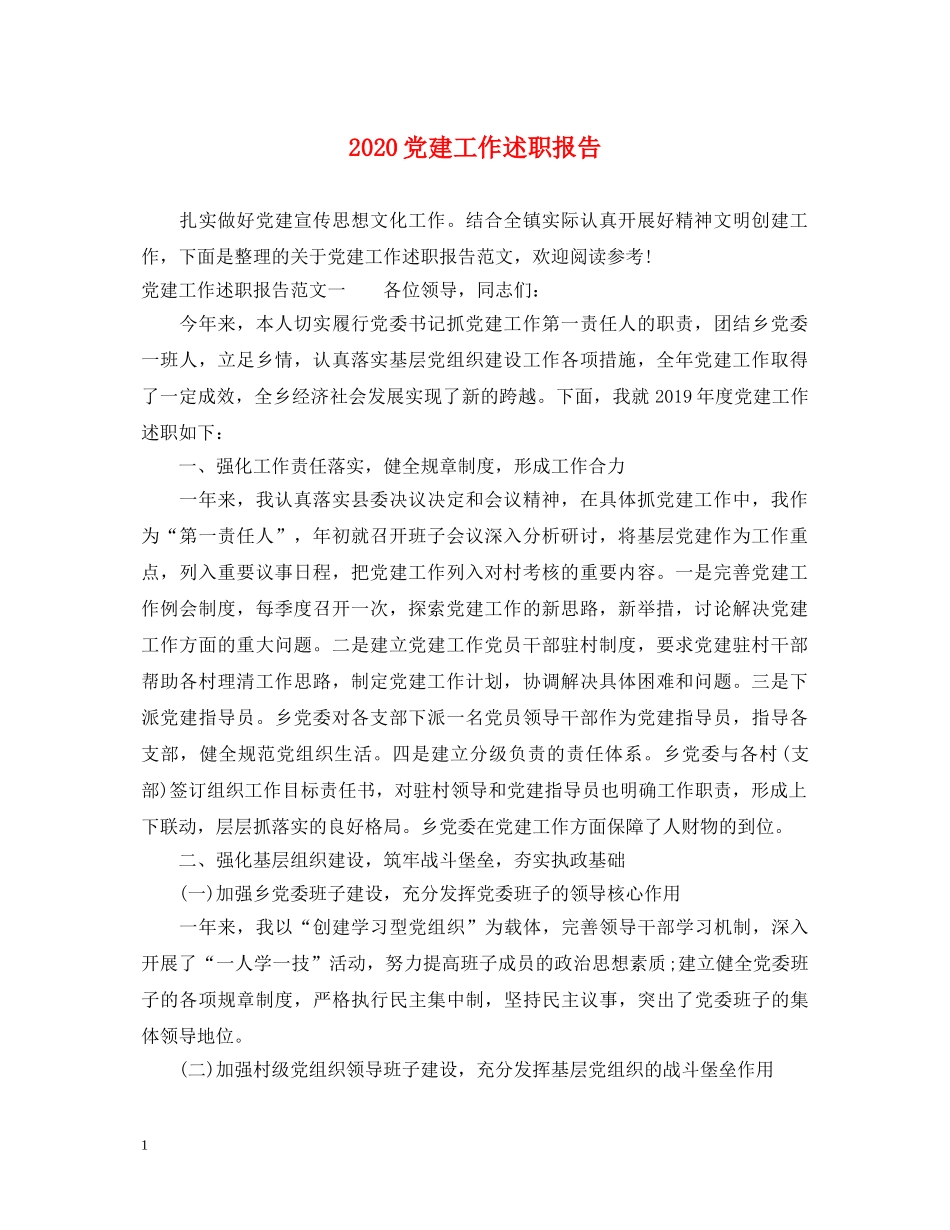 2024党建工作述职报告 (000002)_第1页