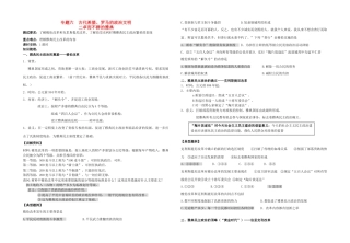 高中历史 专题六 古代希腊、罗马的政治文明二 卓而不群的雅典教学案（教师用） 人民版必修1