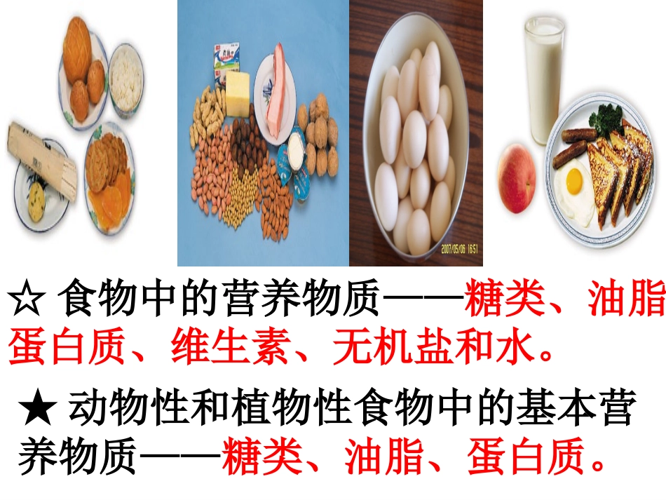 【PPT】基本营养物质(必修2)_第1页