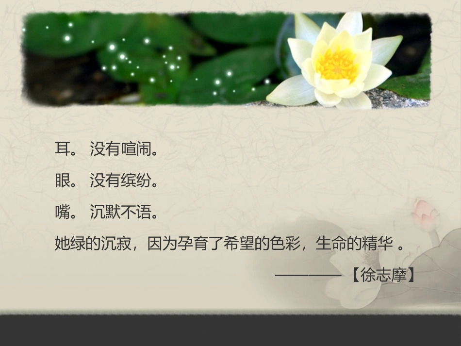 古莲诗意中国风PPT模板_第3页