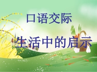 生活中启示口语交际讲课课件