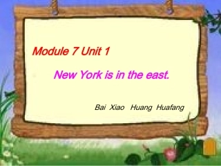 外研社新标准小学英语第四册Module7Unit1课件