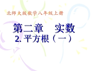 平方根（一）演示文稿