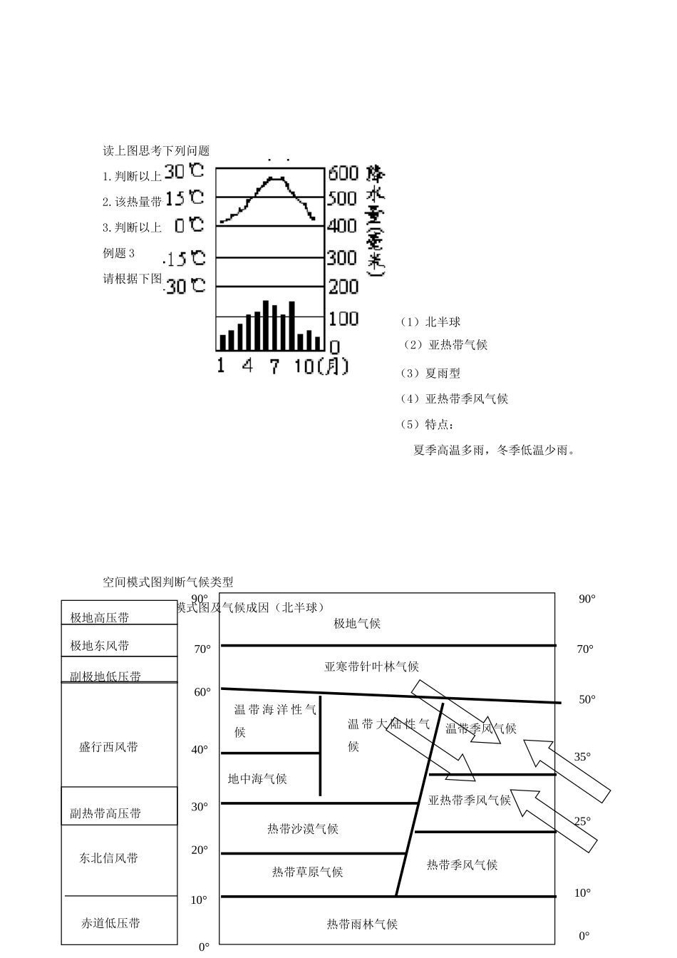 云南省德宏州梁河县一中高中地理 分析判断气候类型学案 鲁教版必修1_第3页