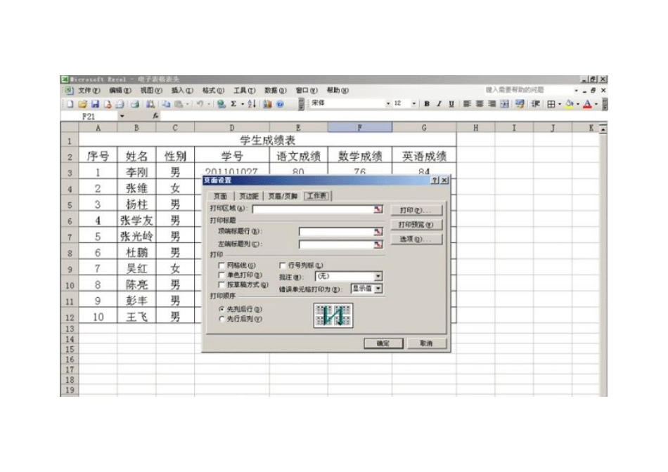 怎样给电子表格制作表头？_第2页
